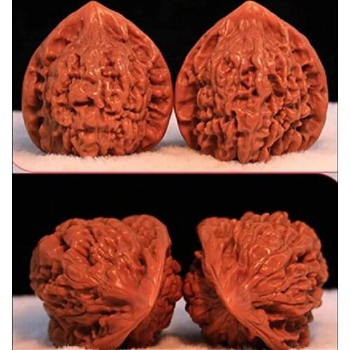 Boutique Natural Wenwan Walnut Handball Health Grip Ball Palm Massage Lion Head Chinese Walnuts Elderly Gift Massage Gadget