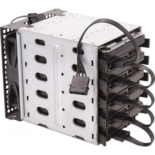 New SATA 15Pin M 1 To 5 SATA 15Pin F Hard Drive Power Supply Splitter Cable Cord for DIY PC Sever 15-pin Power Adapter 60CM