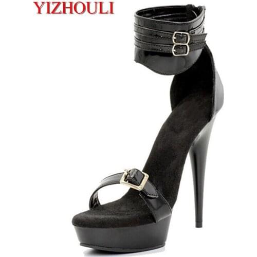 The new 13cm thick bottom waterproof platform with fish mouth shoes for womens wedding photo dinner, womens sandals