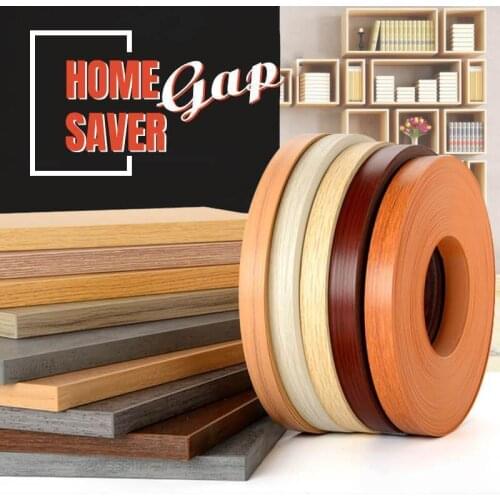Home Gap Saver Edge Supply Plywood Edge Banding Pre-glued Real Wood Veneer Edging PVC Furniture Cabinet Wood Surface Restoration