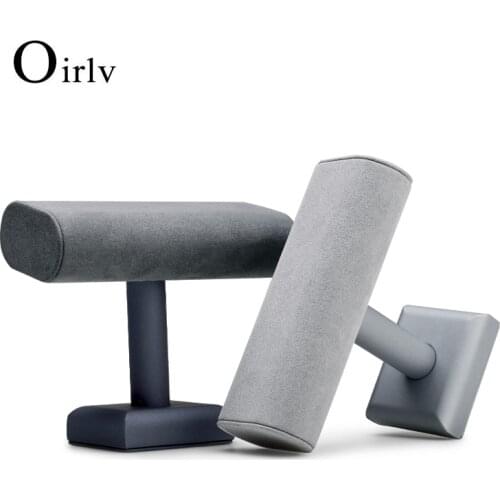 OIRLV Watch Display Stand PU Leather Bracelet Display Holder Jewelry Organizer Rack T Shape Watch Rack Storage