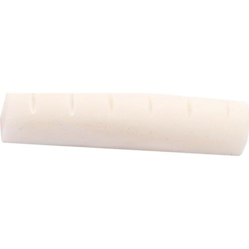 Blank Buffalo Bone Saddle Nut Perfect Sound for Acoustic Guitar Practicers 43x9x6mm