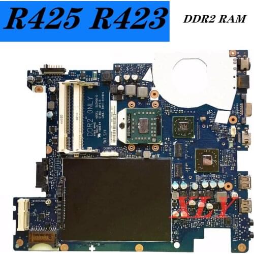 R425 For Samsung R425 R423 notebook motherboard BA92-06034B GPU HD5430 DDR2 RAM give CPU 100% test work