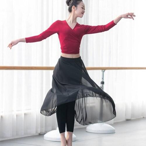 Modern Dance Daily Training Costume Lady Ballroom Tango Waltz Dancing Clothes Pants Latin Dance Pants With Chiffon Skirt