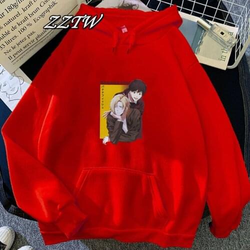 Women Manga Hoodie Homme Hip Hop Tops graphic Hoodie Japan Anime Banana Fish Hoodie Casual Long Sleeve Hoodie dropshipping
