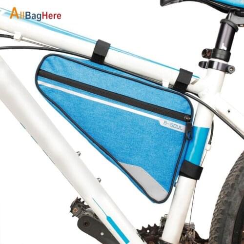 New Bike Bag Triangle Bicycle Front Tube Frame Bags Outdoor Triangle Bicycle Front Bag Bike Cycling Pouch Frame Repair Tool Bags