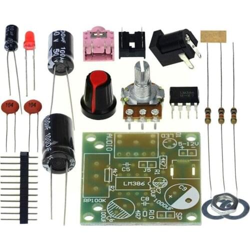 Smart Electronic LM386 DIY Kit Super Mini Audio AmplifierSuite Board Stabilized Module Voltage 3-12V Amplificador Supply Po O9L3