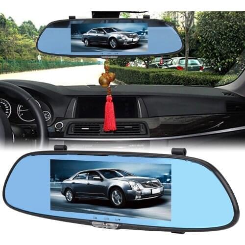Car DVR Video Recorder Night Vision Dash Cam Full HD 1080P Mirror Cam 7 Inch 170° Wide Angle Car Dvr Camera Rear View Dashcam