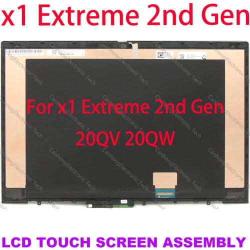 15.6'' OLED 4K UHD For Thinkpad X1 Extreme 2nd 02HM882 02HM883 02XR052 LCD Screen Display Touchscreen Digitize Assembly Panel