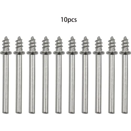 10 Pcs Shank Screw Rotary Handle Mandrel Grinding Polishing Fit for Rotary Power Tool Accessories