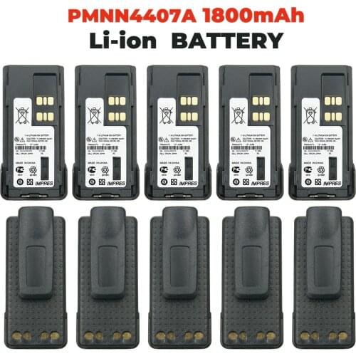 10 Pcs IMPRES 1800 mAh Li-ion Battery for Motorola XPR3300 XPR3500 XPR7350 XPR7380 XPR7550 XPR7580 Walkie Talkie Battery