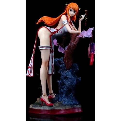 Anime Figure Cheongsam Nami GK Statue Anime PVC Action Figure Toy Game Figures adult Collectible Model Doll Gift