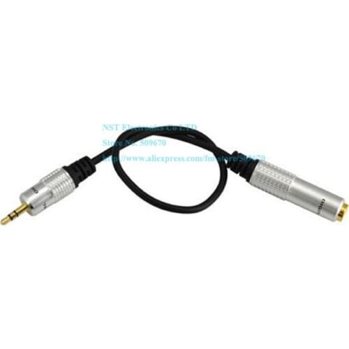 Audio Aux 6.35mm 1/4" Female to 3.5mm 1/8" Male Stereo Headphone Plug Adapter Converter Cable 30CM/Free shipping/4PCS