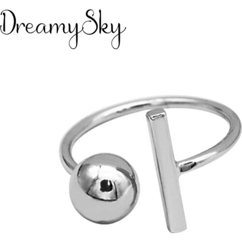 Bohemian Vintage Big Ball Line Ring For Women Boho Antique Silver Color Knuckle Rings Boho Jewelry Anillos