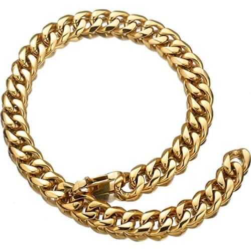 13/15/17/19mm Xxxtentacion Mens Jewelry Choker Tail Hip Hop Rapper Stainless Steel Gold Cuban Curb Chain Necklace Or Bracelet