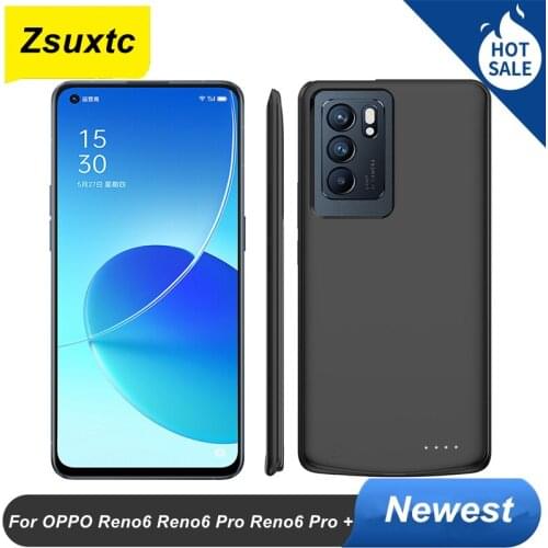 6800Mah Battery Case For OPPO Reno6 Reno6 Pro + Plus Charger Case Bank Power Case For OPPO Reno 6 Pro Phone Cover Capa