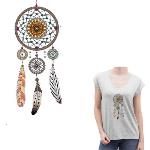 COSBILL Dream Feather Patches New Design European Style Iron On Patch For Clothes Jacket T-shirt Hoodies Heat Transfer Y-017