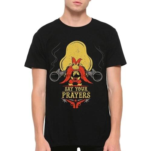 Yosemite Sam Say Your Prayers T Shirt Looney Tunes Cartoons Tee 100% Cotton Tee Mens and Womens Sizes