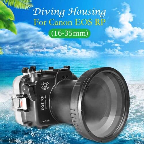 IPX8 Professional Waterproof Camera Housing For Canon Eos RP 40M/130FT Underwater Surfing Swimming Drifting Diving Case