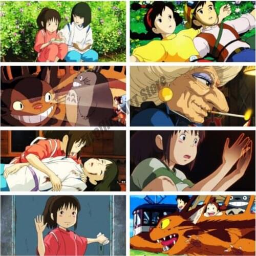 Canvas Painting Wall Art Hayao Miyazaki Anime Posters and Prints My Neighbor Totoro Sky Castle Pictures Children Home Decor