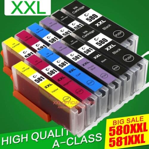 6 Color For Canon Pixma TS8150 TS8151 TS8152 TS8250 TS8251 TS8252 TS9150 TS9155 Cartridge Ink Printer 580XXL PGI580