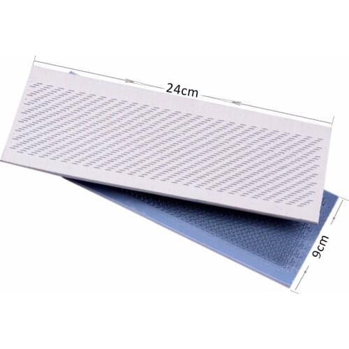 24cm x 9cm Hair Drawing Mat Pu Skin Pad Holder for Bulk Brazilian Indian Hair Extension Styling Tools