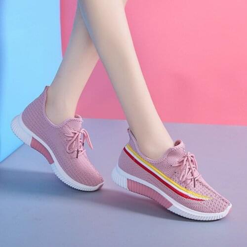 Fashion Sneakers Lightweight Women Casual Shoes Breathable Women Footwear Lace Up Walking Shoe Woman Shoes Sneakers Women 2020