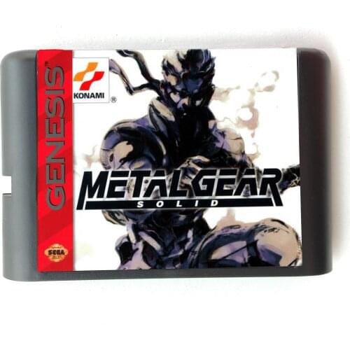 Metal Gear Solid 16 bit MD Memory Card for Sega Mega Drive 2 for SEGA Genesis Megadrive