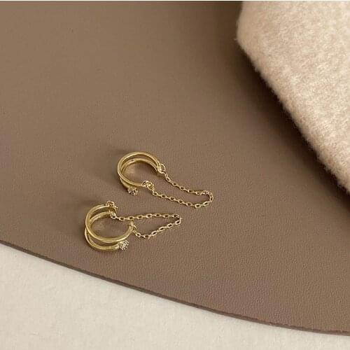 Miuoxion Retro Chain Tassel Earrings Fashion Personality Party Punk Jewelry For Women Feature Namour Charm Gift All Season