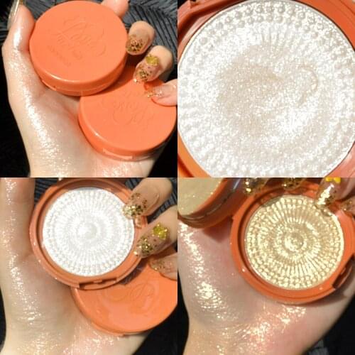 New Highlighter Palette Bronzer Highlight Shimmer Glitter Face Ultra-concentrated illuminator Body Glitter Brighten Skin Makeup