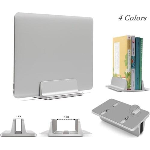 Aluminum Laptop Stand Space-Saving Vertical Desktop Storage Book Portable Adjustable standing for MacBook Air/Pro Notebook Holde