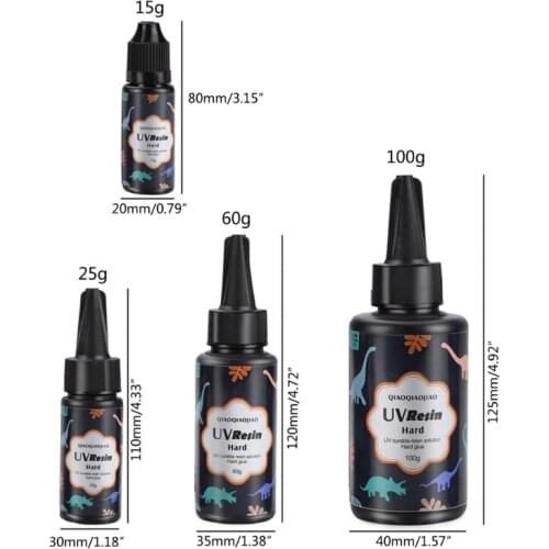 Clear Ultraviolet Curing Epoxy Resin Hard UV Glue Solar Cure Sunlight Activated Resin for Casting Coating DIY Resin Mold