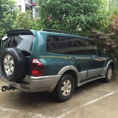 SHCHCG For Mitsubishi Pajero Spoiler V73 Spoiler 2007-2015 ABS Plastic Unpainted Primer Color Rear Trunk Wing Rear Spoiler