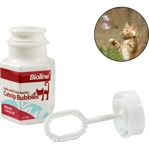 Catnip Bubbles Cat Catnip Essential Oil Spray 17.7 Ml Interactive Toys Harmless Anti-stress Relief Funny Cat Pet Toy