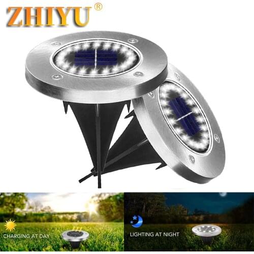 8LED Night Light Solar Lawn Yard Led Buried Solar Garden Light IP65 Waterproof Outdoor PathWay Floor Under Ground Spot Lamp