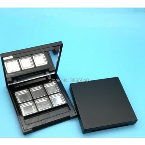 Eyeshadow Compact Mirror Plastic Blusher Lipstick Container Cosmetic Eyeshadow Powder Case F437