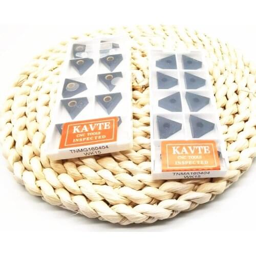 KAVTE TNMG160404 TNMG160408 Carbide Inserts TNMA160404/160408 CNC Lathe Turning High Quality Tool Cutter Plate for Cast Iron