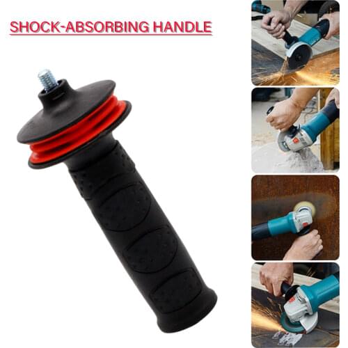 8mm 10mm Angle Grinder Shock Vibration Absorbing Reducing Damping Side Handle Power Tool Handle