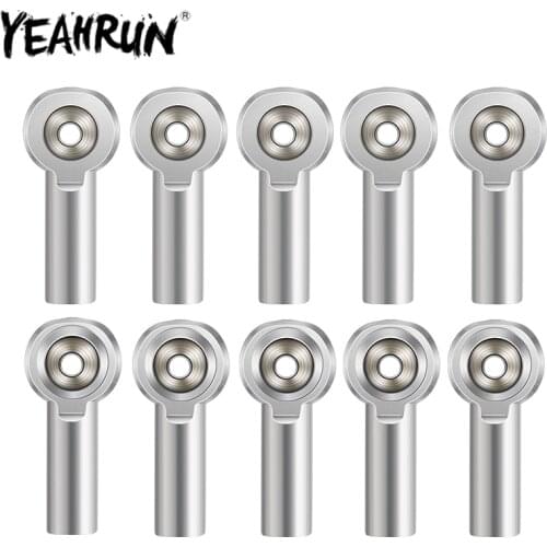 YEAHRUN M4 Ball Joint Link Bar Rod Aluminum Alloy Ball Head Tie Rod End for 1:10 SCX10 RC Truck Car Truck Buggy Parts