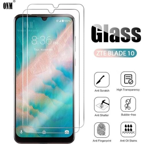 2Pcs Tempered Glass For ZTE Blade 10 Screen Protector For ZTE Blade 10 Prime Protective Glass Film