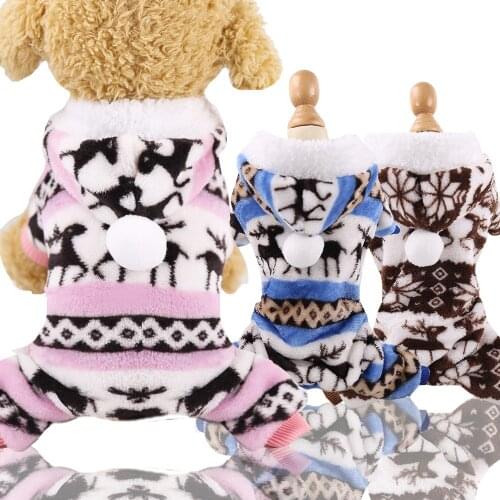 Winter Dog Clothes Warm Dog Clothing for Small Dogs Jumpsuits Soft Puppy Pajamas Funny Pet Costumes Chihuahua Clothes 1ay30