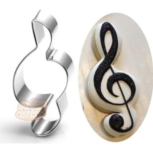 1pcs Music Note Cookie Cutter Moldes Metal patisserie reposteria Biscuit Pastry moldes para reposteria Fondant Cake Decor Bakery