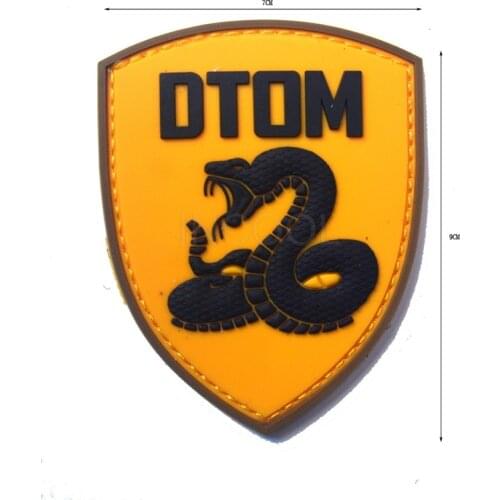 3D PVC Patch Military Patch Tactical Emblem Badges Snake Rubber Patches For Jackets Clothing Backpack