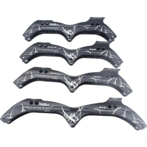 3x125mm / 3x110mm 3 Wheels Inline Speed Skate Frame with 3-layers Strengthen Structure M7 Aluminium Alloy