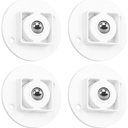 4 Pieces Caster Pulleys 360 Degrees Rotating Box Universal Wheels Low-Noise Replacement Container Storage Box Rollers