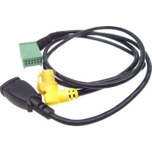 5pcs/lot Car Audio AMI USB interface MMI 3G Music aux cables For Audi Q5 A6L A4L Q7 A5 S5