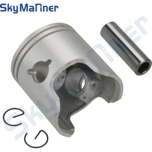 6H4-11631 Piston Kit For Yamaha Outboard Motor 2t 40HP 50HP 3 Cylinder 6H4-11631-09 6H4-11631-00 67MM Piston boat motor