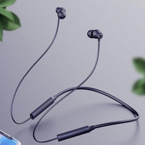 Wireless Ear-Hanging Neckband Magnetic Hifi Earphone Built-in EMS Mic Sport Style Headphone Music Control Bluetooth Headset