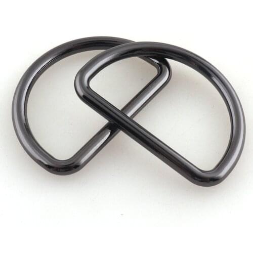 D Ring Zinc Alloy Gunmetal ID: 40mm Loops Strap Buckle Hook Charm Making Hardware Jewelry Purse Handbag Bag DIY Accessories