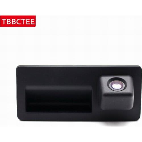 For Audi Q5 2012-2016 CCD HD Car Rear View Reverse Reversing Backup Parking Camera Night Vision Camera Trunk Handle Car